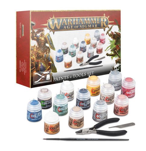 Warhammer Age Of Sigmar: Paints + Tools Set 2024