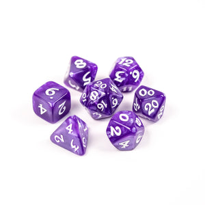 7Pc Rpg Set - Elessia Essentials - Purple With White