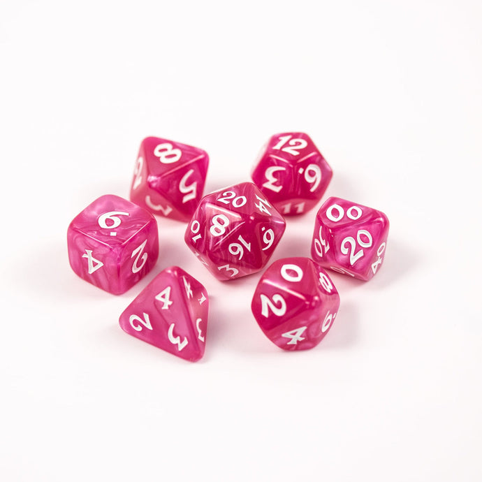 7Pc Rpg Set - Elessia Essentials - Pink With White