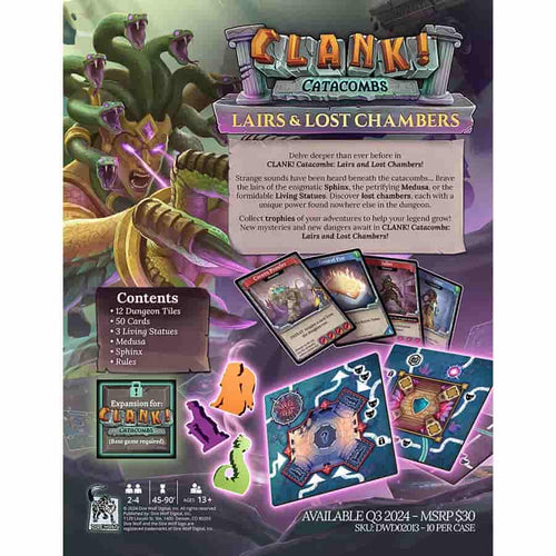 Clank! Catacombs: Lairs And Lost Chambers Expansion - Release Date: 09/05/2024