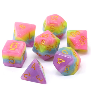 7 Piece RPG Set - Princess Unicorn Bubblegum