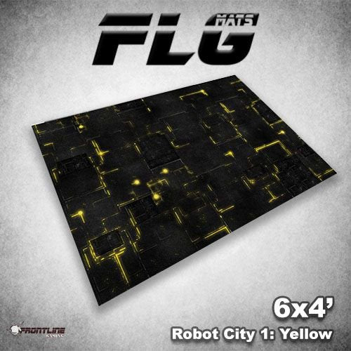 Flg Mats: Robot City 1: Yellow 6X4'