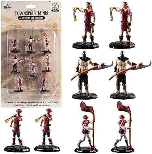 Monster Townsfolk Minis: Painted Authority Collection (8 Pack)
