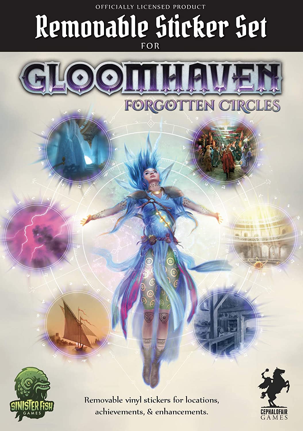 Gloomhaven Forgotten Circles Removable Sticker Sheets