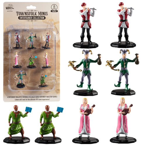 Monster Townsfolk Minis: Painted Entertainer Collection (8 Pack)
