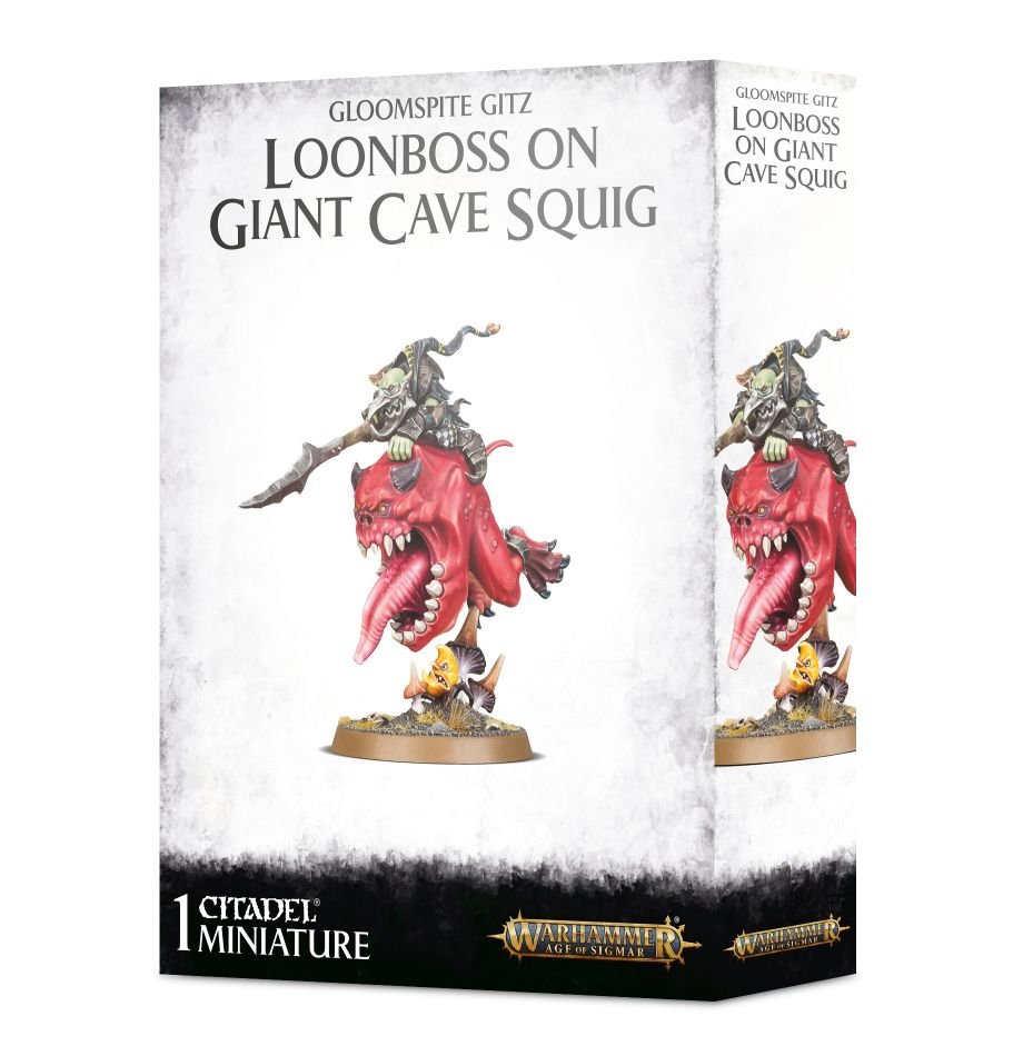 Warhammer Aos: Loonboss On Giant Cave Squig
