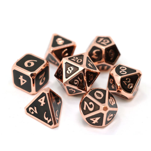 7 Piece Rpg Set - Mythica Copper Onyx