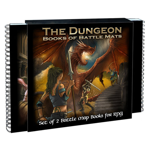 Battle Mat: Dungeon Books Of Battle Mats
