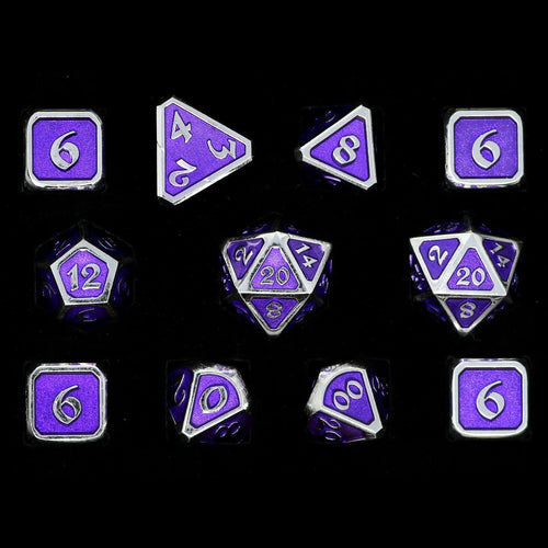 11 Piece RPG Set - Mythica Platinum Amethyst