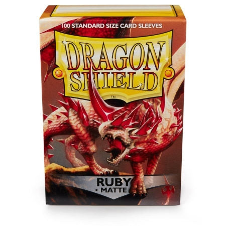 Dragon Shield Sleeves: Mat Ruby (Box Of 100)