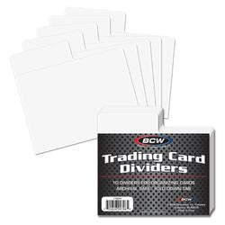 Bcw Supplies: Card Divider - Horizontal White 10Ct (1-Tcd-H)