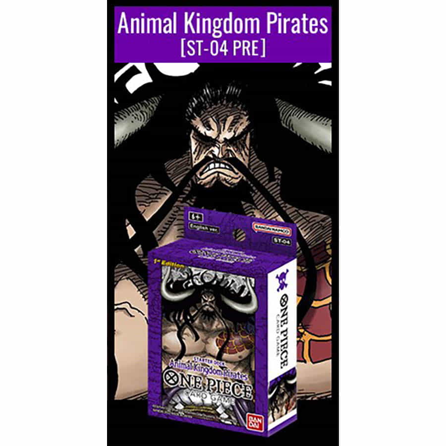 One Piece Tcg: Animal Kingdom Pirates Starter Deck [St-04] Release 12-2-22