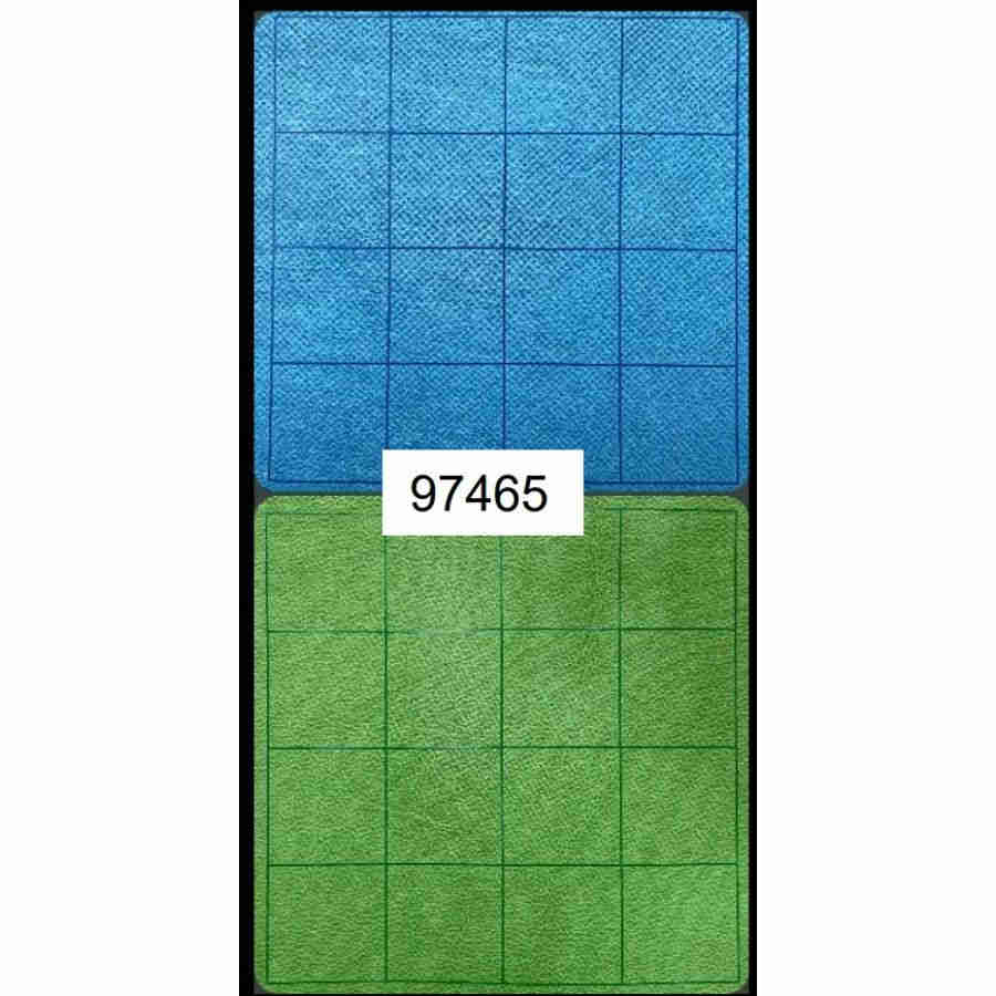 Megamat Reversible (1-Inch): Blue-Green Squares (34.5 Inches X 48 Inches)
