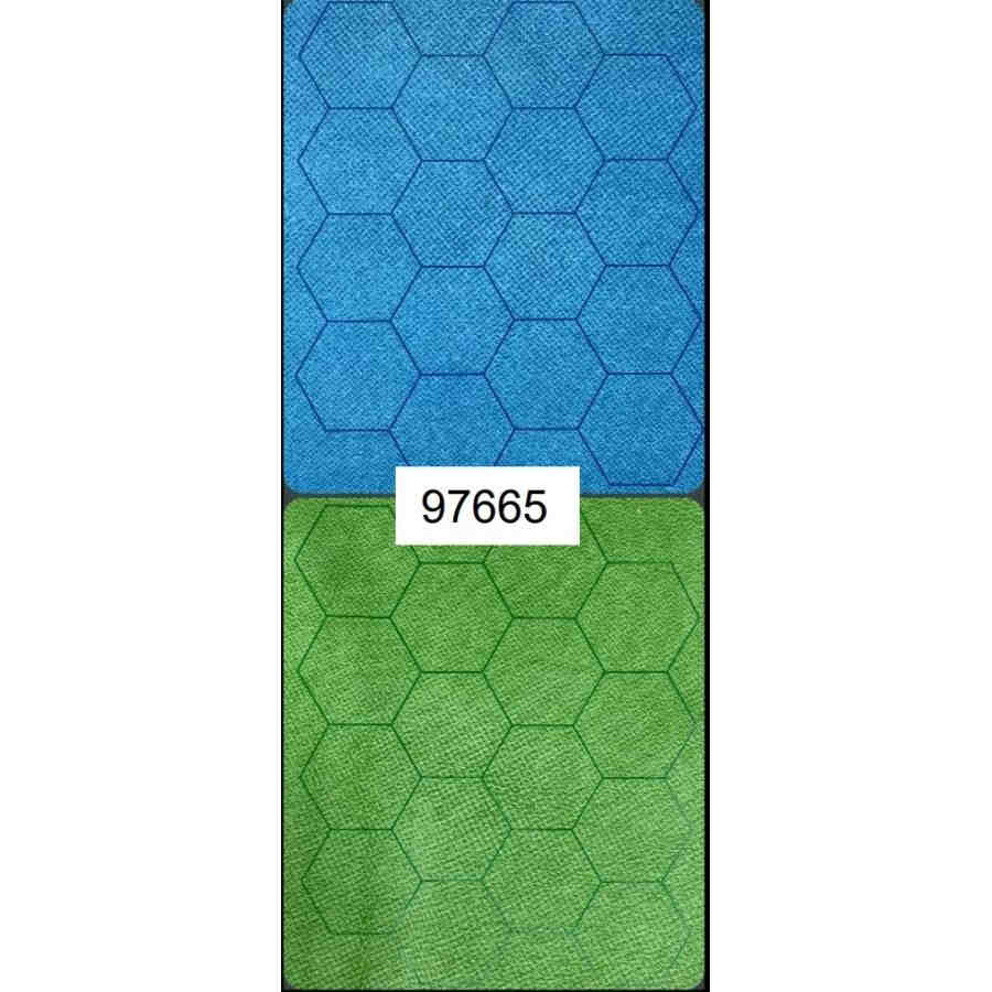 Megamat Reversible (1-Inch): Blue-Green Hexes (34.5 Inches X 48 Inches)
