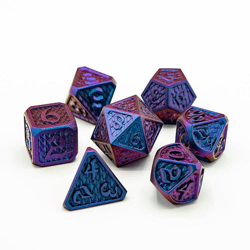Die Hard Dice - Drakona Khaos Lunar Abyss - 7 Piece Rpg Dice Set