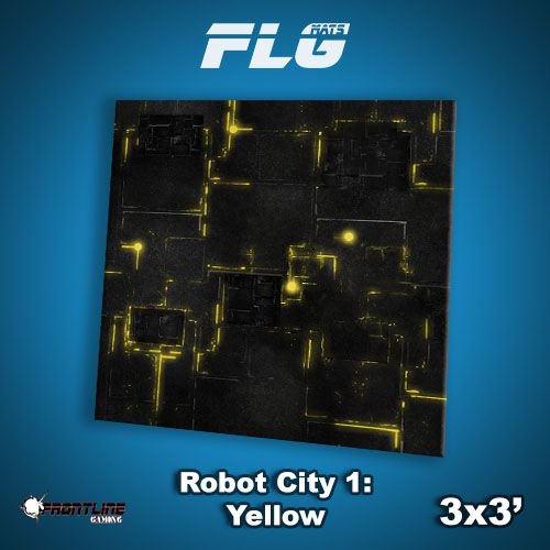 Flg Mats: Robot City 1: Yellow 3X3'