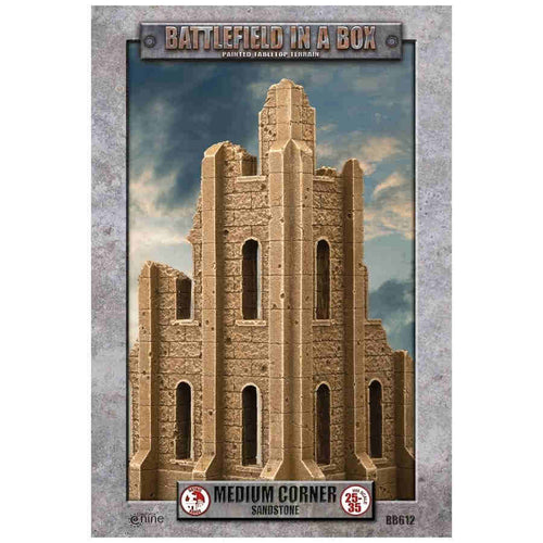 Battlefield In A Box: Gothic Battlefields: Sandstone: 30Mm Medium Corner