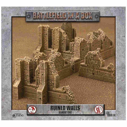 Battlefield In A Box: Gothic Battlefields: Sandstone: 30Mm Walls