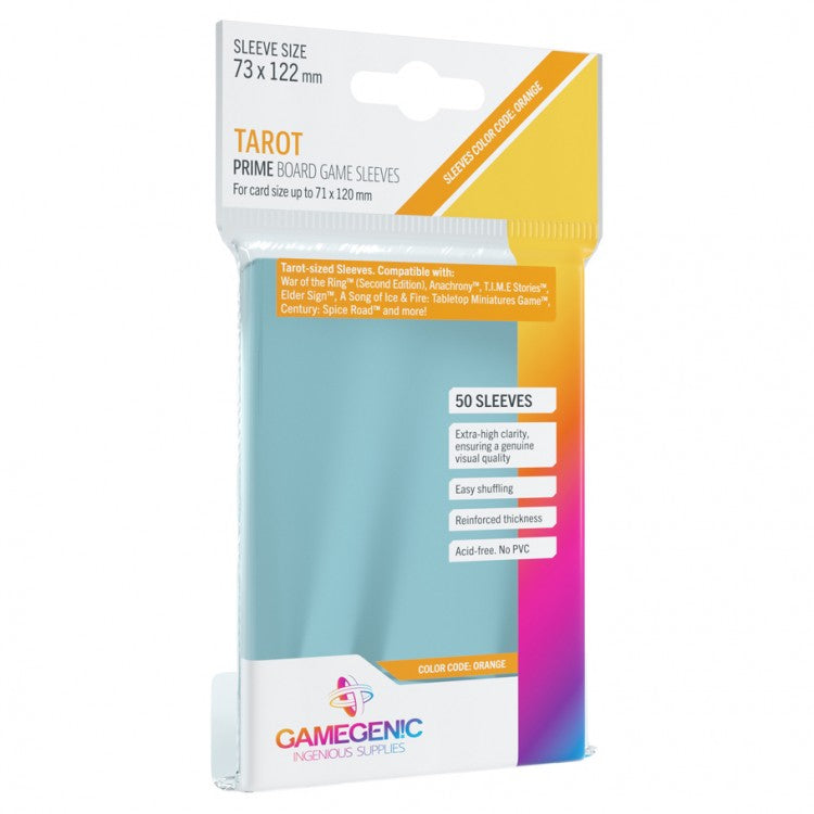 Gamegenic Prime Board Game Sleeves: Tarot (Orange)
