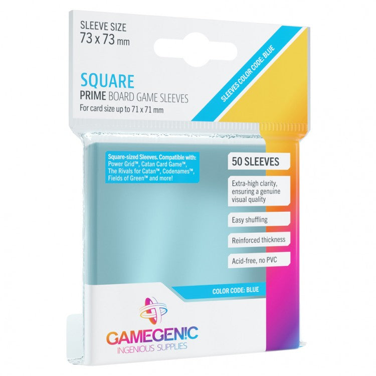 Gamegenic Prime Board Game Sleeves: Square (Blue)