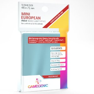 Gamegenic Prime Board Game Sleeves: Mini European (Ruby)