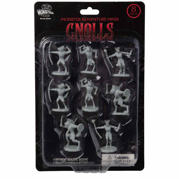 Monster Adventure Minis: Unpainted Figures: Gnolls (8 Pack)