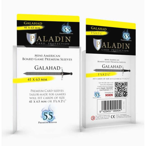Paladin Board Game Sleeves: Galahad (Mini American)