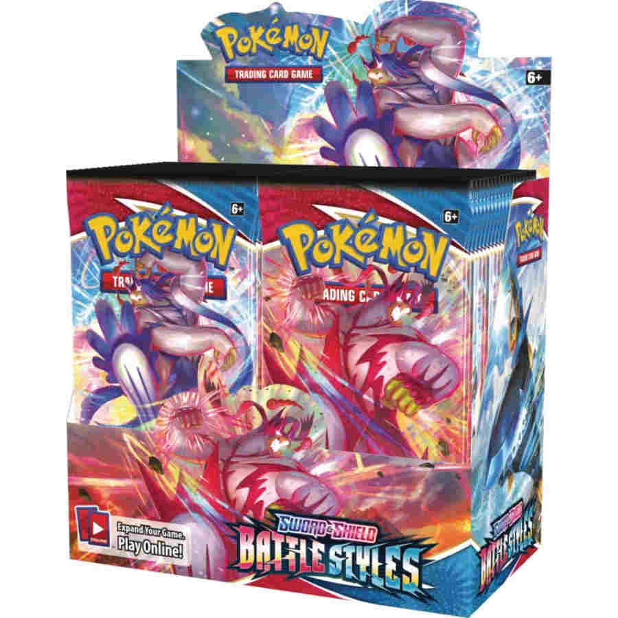 Pokemon Tcg: Sword And Shield Battle Styles Booster Display