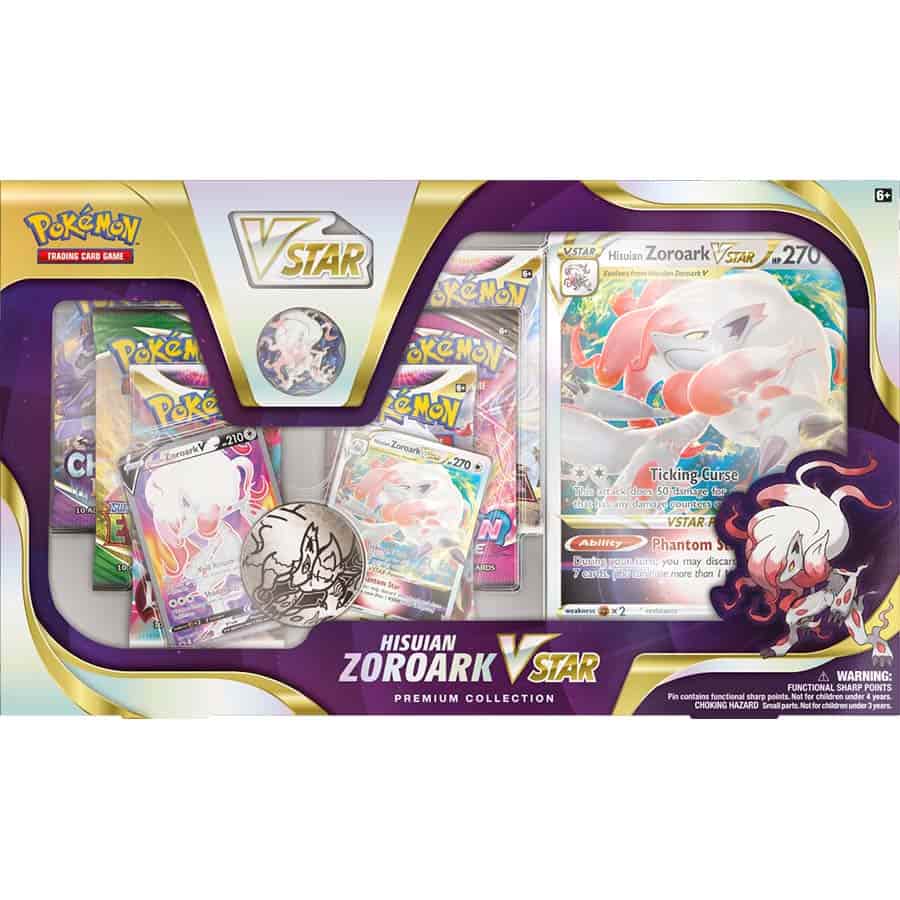 Pokemon Tcg: Hisuian Zoroark Vstar Premium Collection