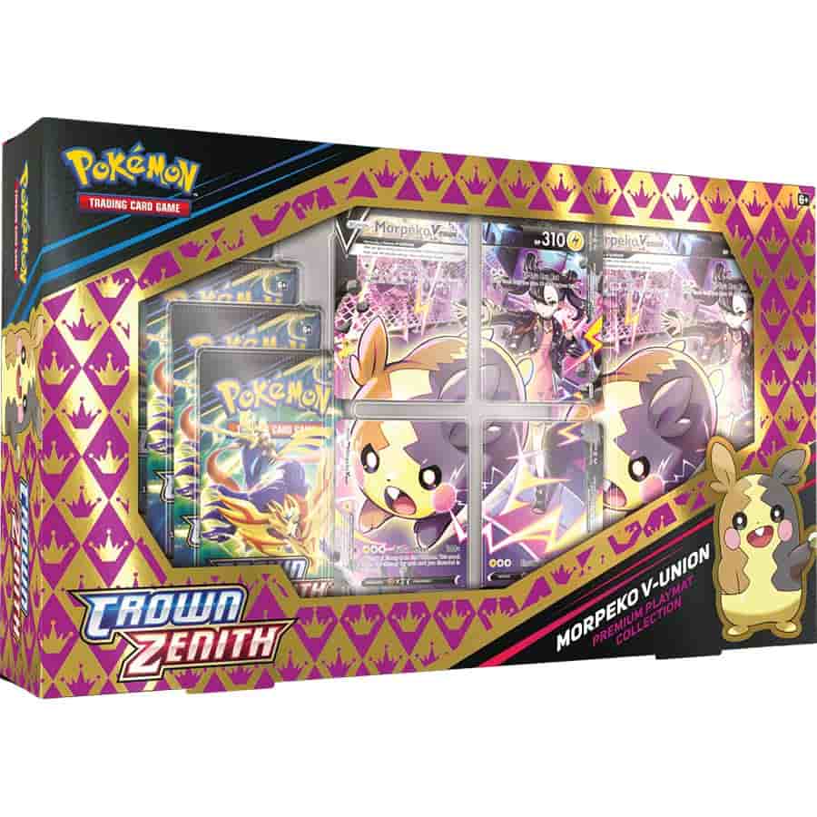 Pokemon Tcg: Crown Zenith: Morpeko V-Union Playmat Premium Collection Release 04-14-23