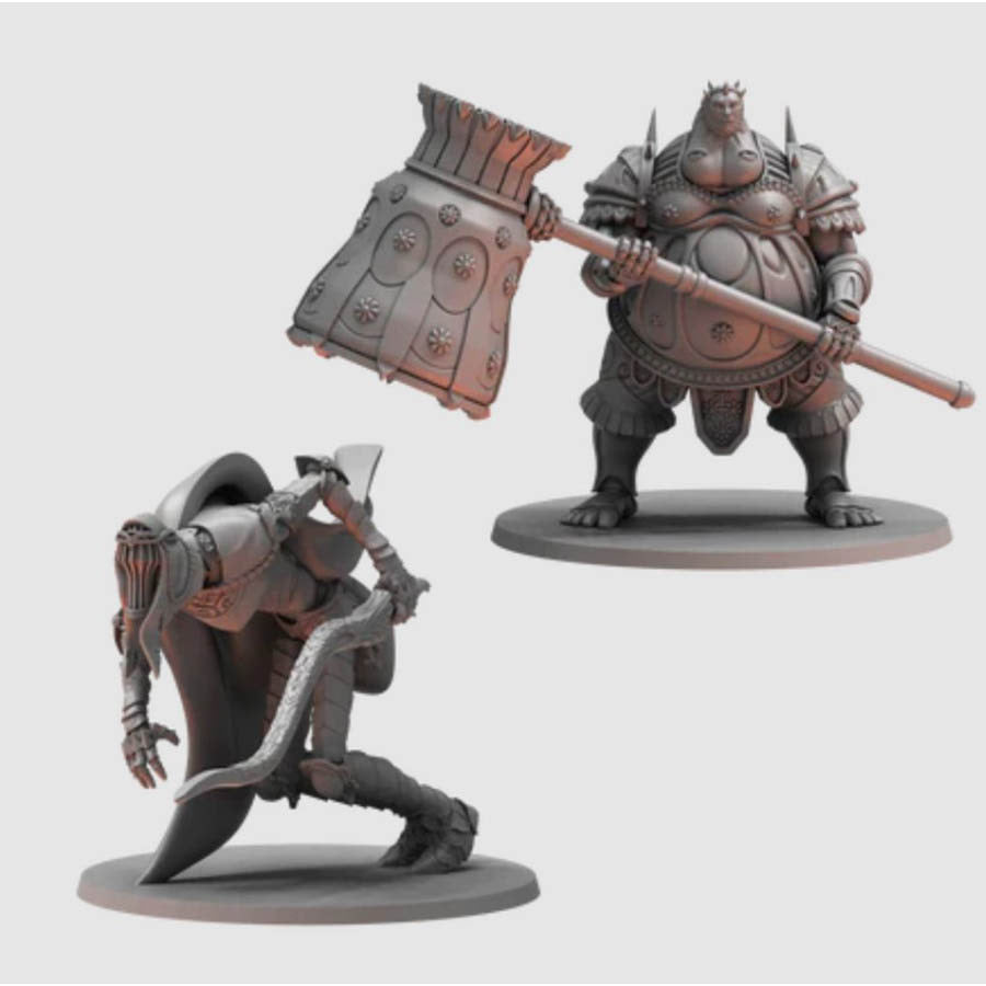 Dark Souls Rpg Miniatures: Dancer Of The Boreal Valley And Smough