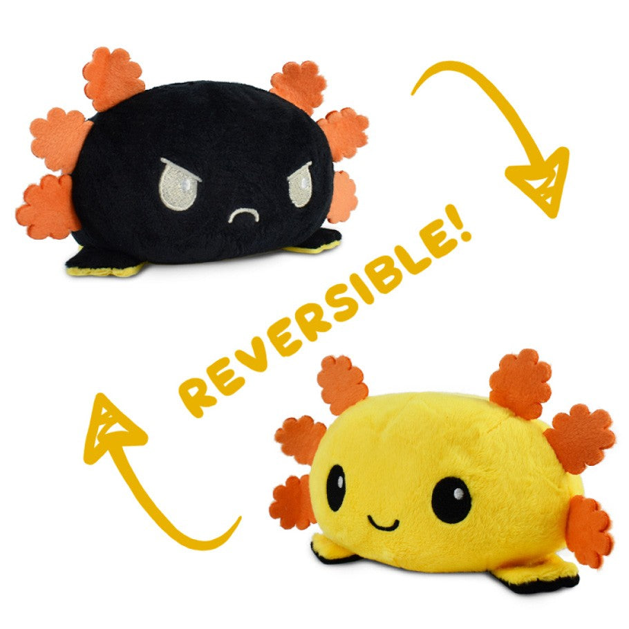 Reversible Axolotl Plush: Yellow & Black