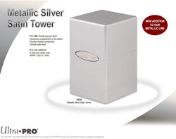 Ultra Pro Satin Tower Deck Box Metallic Silver