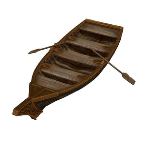 W18 Rowboat And Oars