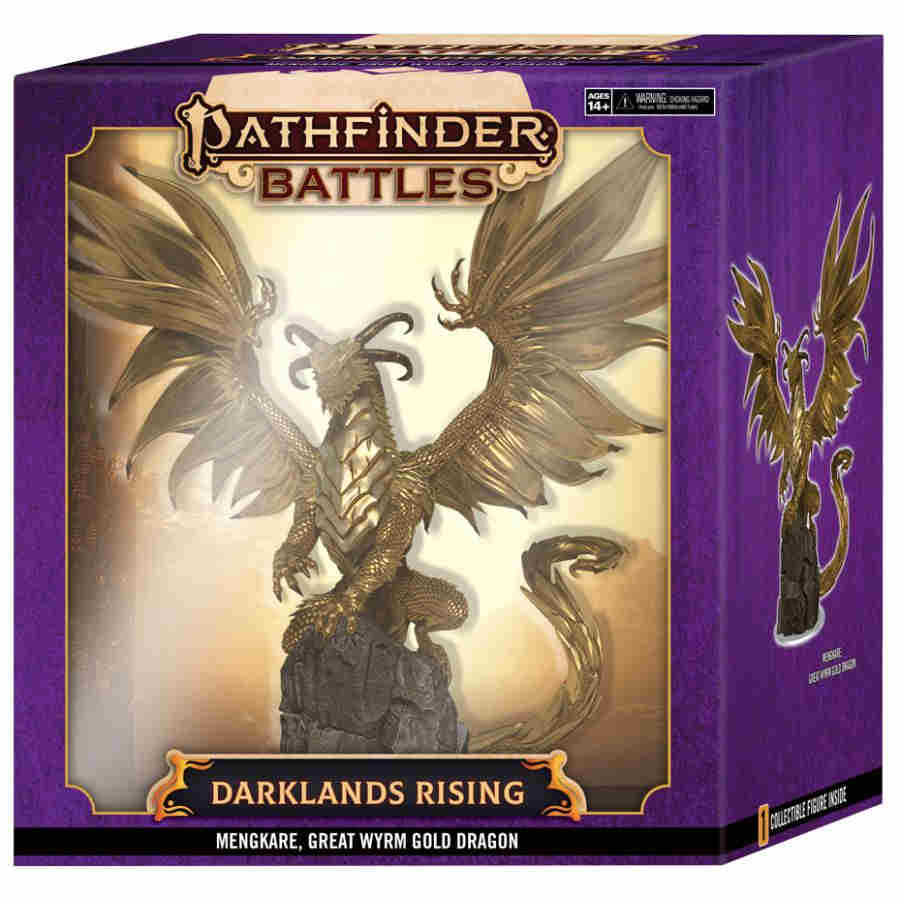 Pathfinder Battles Miniatures: Darklands Rising: Mengkare Great Wyrm Premium Set