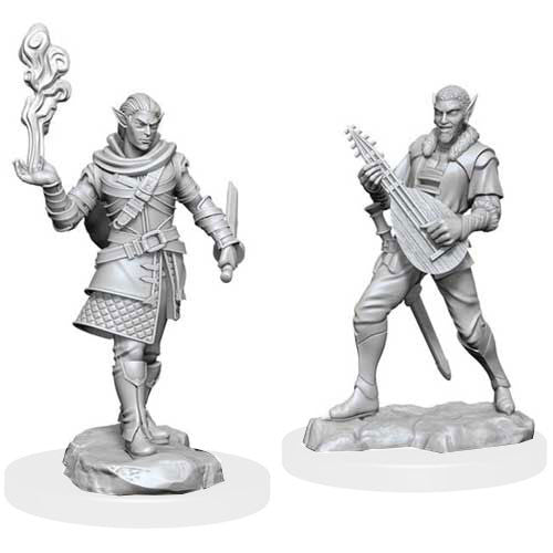 Critical Role: Unpainted Miniatures: W1 Male Pallid Elf Rogue And Bard